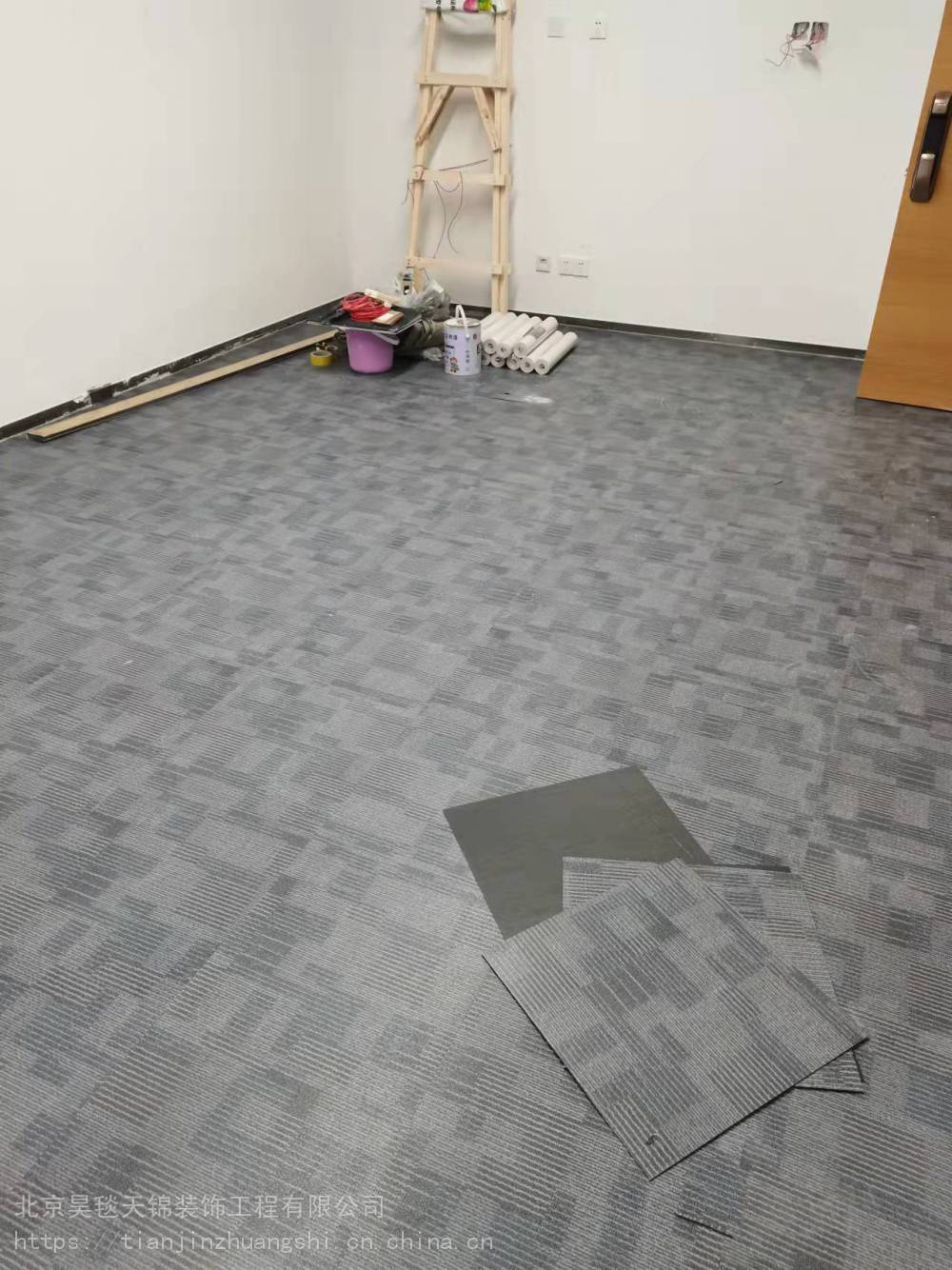 方块拼装办公地毯 拼块办公室地毯 环保办公毯
