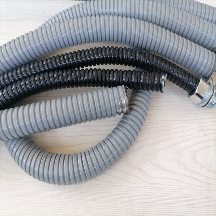 DN38金属蛇皮管 配电系统软连接包塑阻燃护线管结构紧密