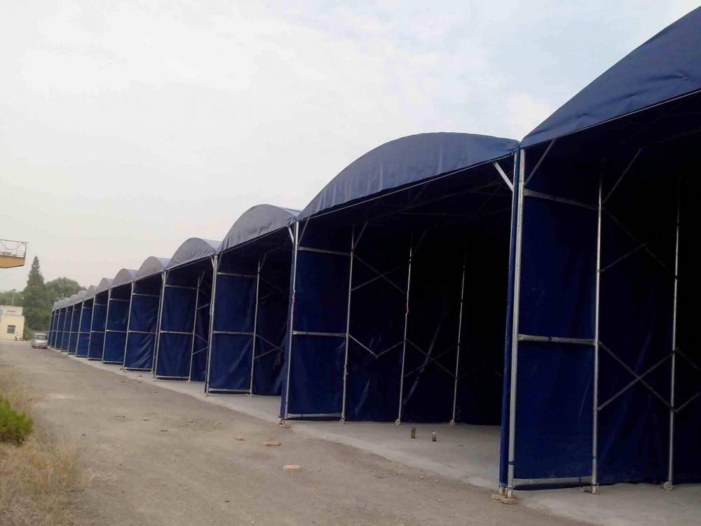 户外大型仓库储物棚 推拉遮阳雨棚 室外场地活动会展棚 移动帐篷