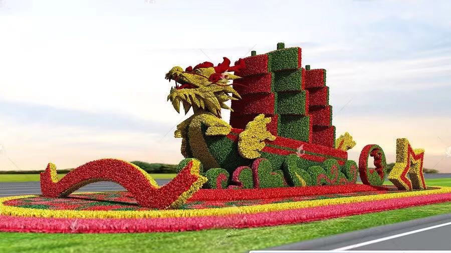 2022仿真春節綠雕廠家 江蘇新主題雕塑景觀工程有限公司