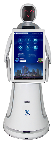 新正源amy导诊机器人应用在医院导医分诊