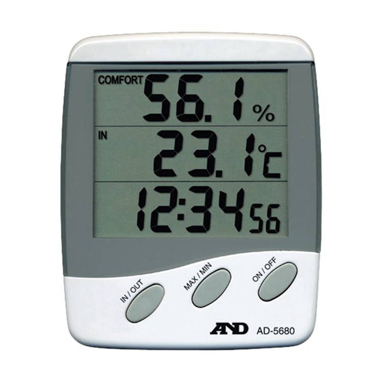实验室用进口AND温湿度计AD5680测定分开的场所的温度