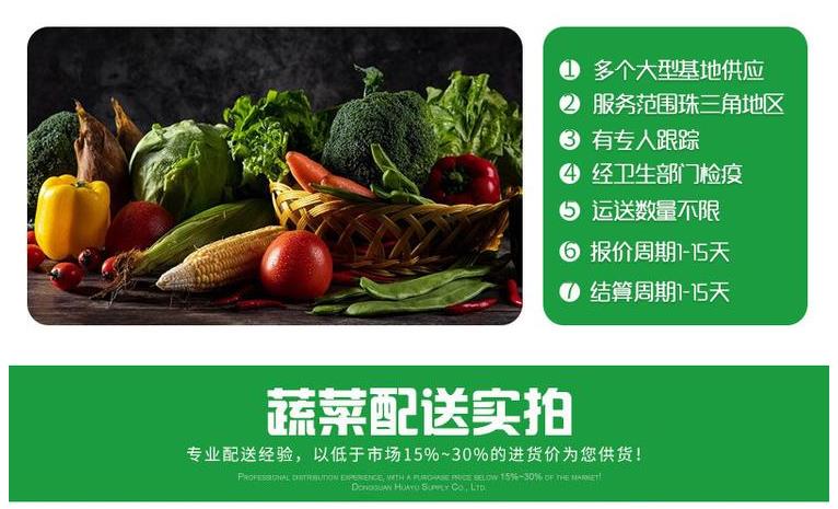 中山东凤新鲜蔬菜批发食堂送菜服务公司价格行情
