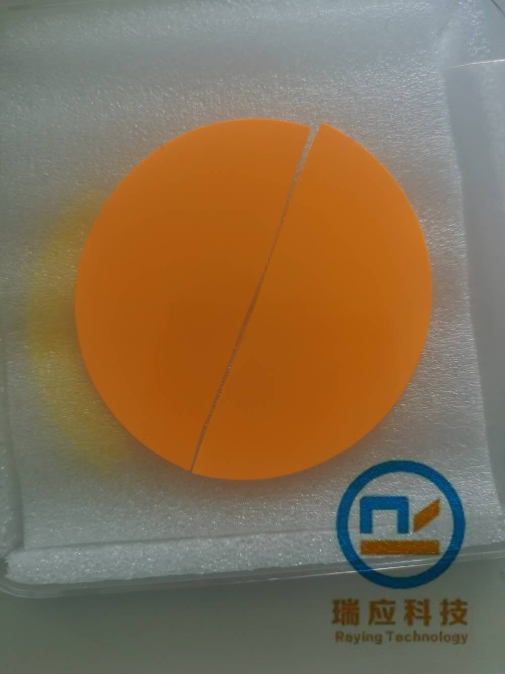 瑞应科技供应PC-amber琥珀色LED车灯玻璃荧光片韩国FORCE4