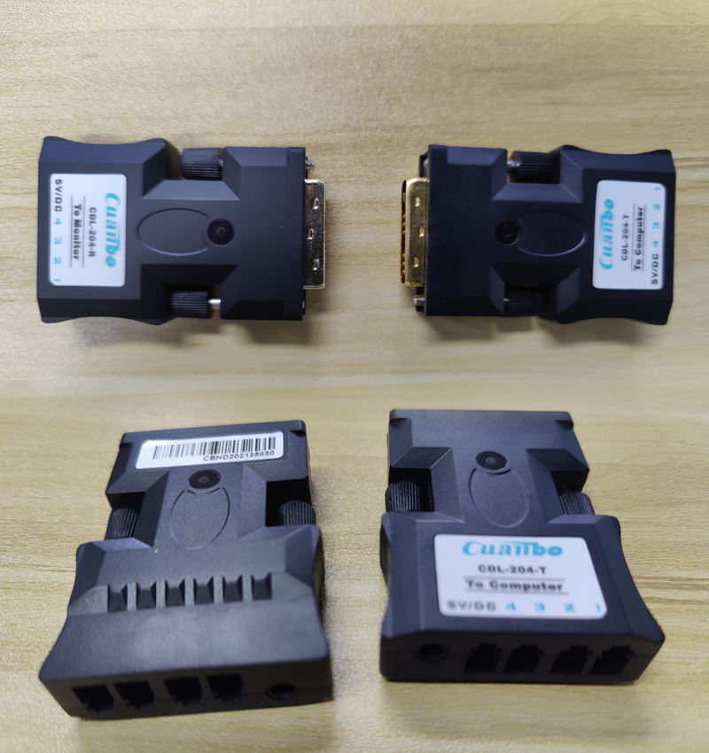 cuanbo寬博DVI信號光纖傳輸器CDL-204多模4芯光纖CDL-202