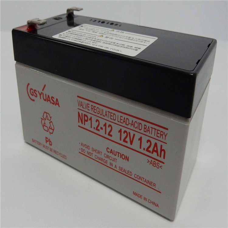 日本GS YUASA蓄电池NP1.2-12 12V1.2AH仪器仪表 UPS电源配套