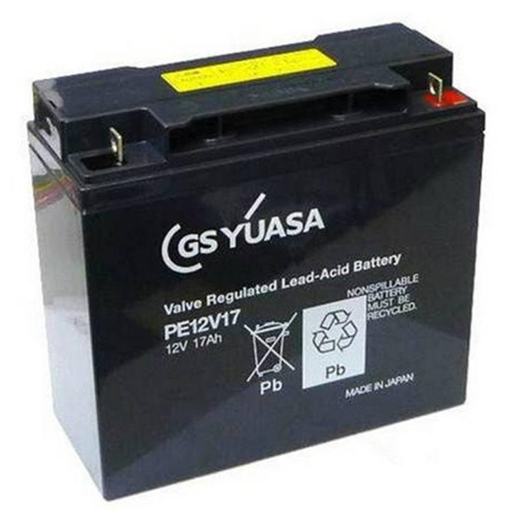 日本GS YUASA蓄电池PE12V17 12V17AH电瓶精密仪器 /UPS内置 /消防用
