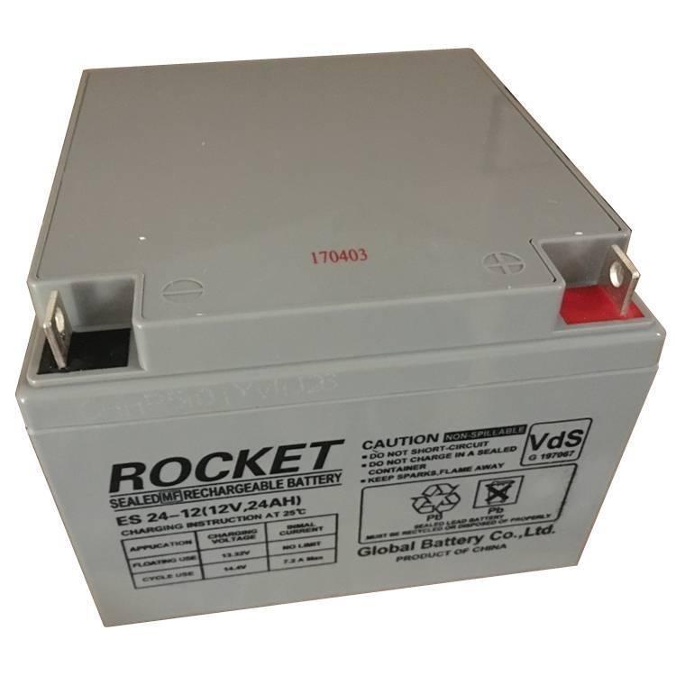 ROCKET蓄電池ES24-12 12V24AH規格及參數說明