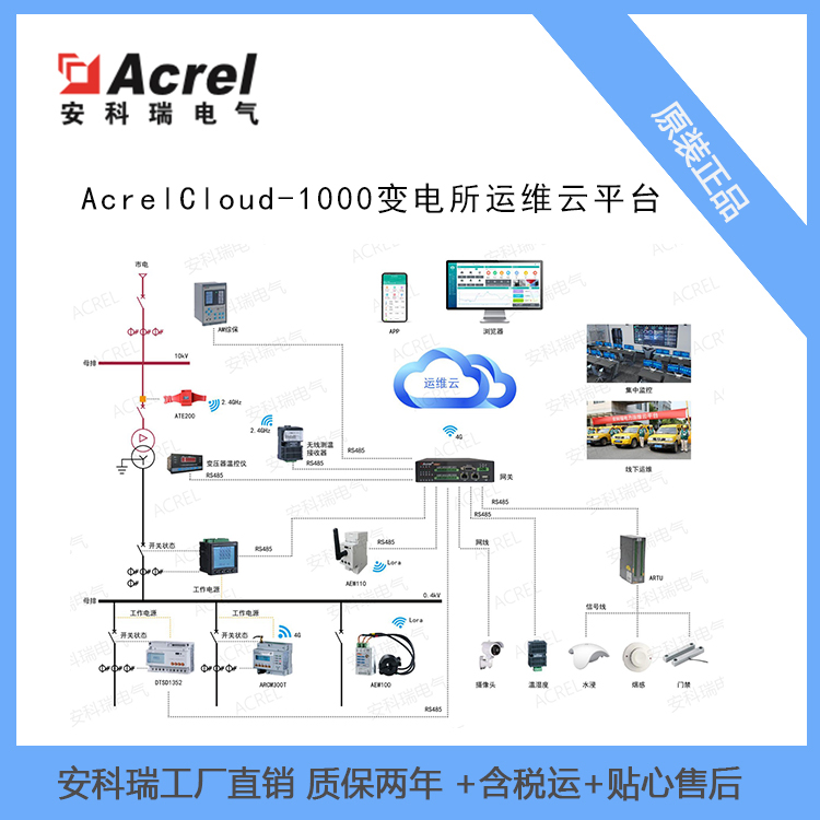 安科瑞无人值守电力运维平台Acrel1000变电所自动化集中统一管理