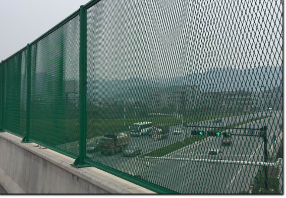 高架桥公路防护隔离防坠网 道路两侧防眩棱形网 定制桥梁防抛网
