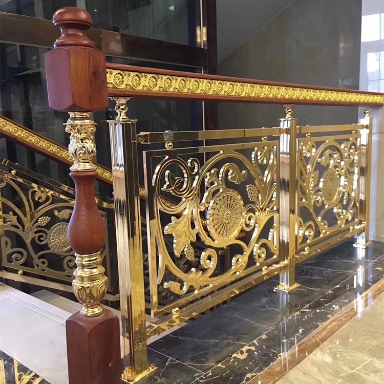 长沙欧式铜楼梯扶手 华丽装饰