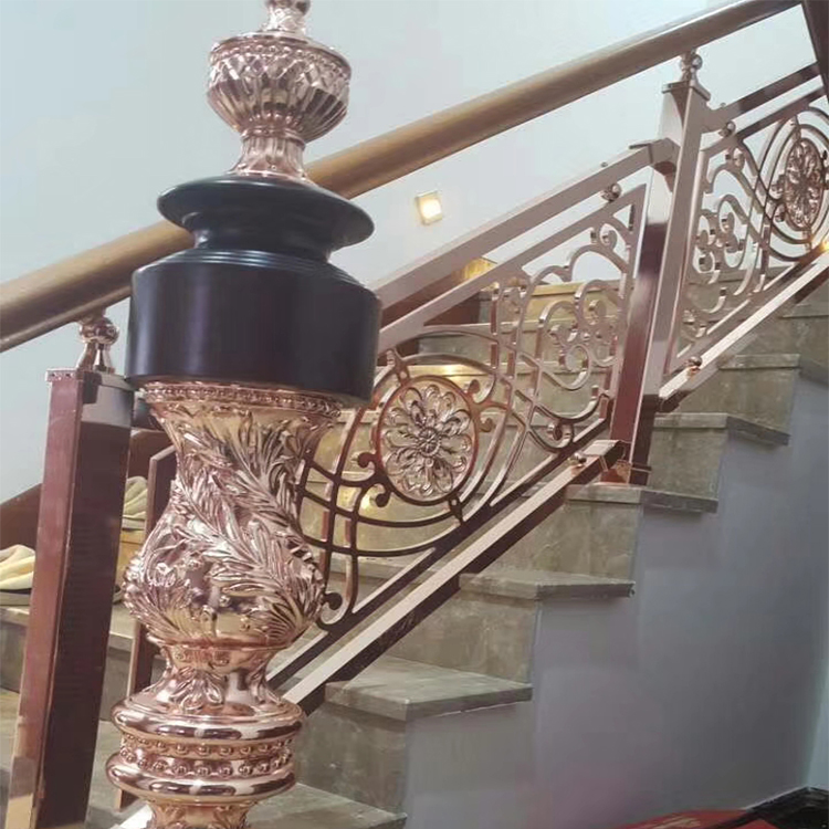 郑州欧式铜楼梯扶手 华丽装饰