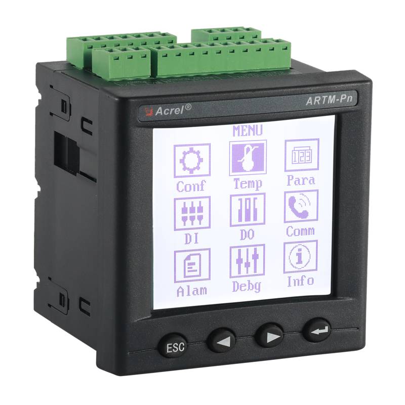 无线测温装置显示单元ARTM-Pn可单独安装在高压柜低压抽屉柜内