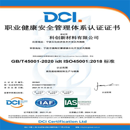温州ISO9000认证质量ISO45001职业健康,温州GB/T45001职业健康体系流程办理