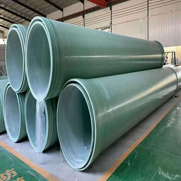 杭州玻璃钢缠绕管道批发厂家 污水排水玻璃钢夹砂管道 防渗性能好
