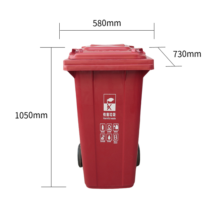 合肥660升垃圾分类桶厂家 坚固耐防腐_支持定制 垃圾分类桶