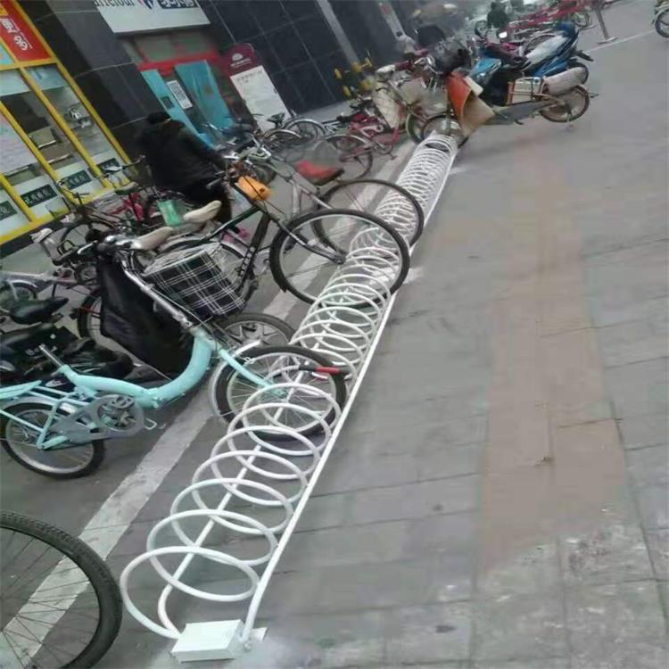 自行车停放架 厂家新品上市 菏泽圆笼式自行车停放架