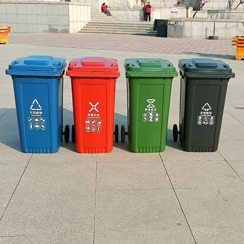 四川铁质垃圾桶批发 黑色塑料垃圾桶批发