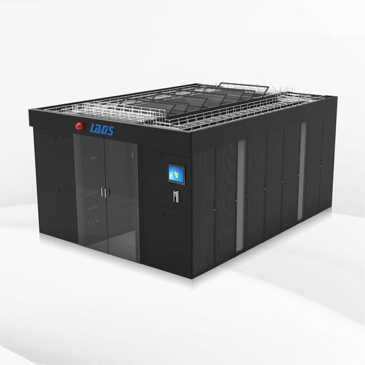 雷迪司双排微模块机房冷通道双列机柜数据中心解决方案