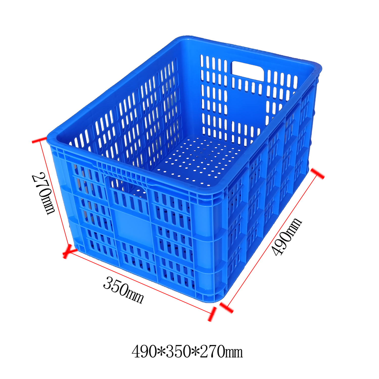 加厚塑料周转箩 江门塑料服装箩批发