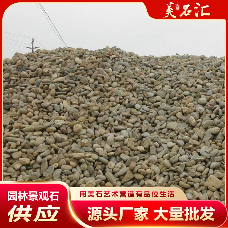 厂家大量供应杂色鹅卵石 自然精美鹅卵石 五彩园林家装铺路石批发