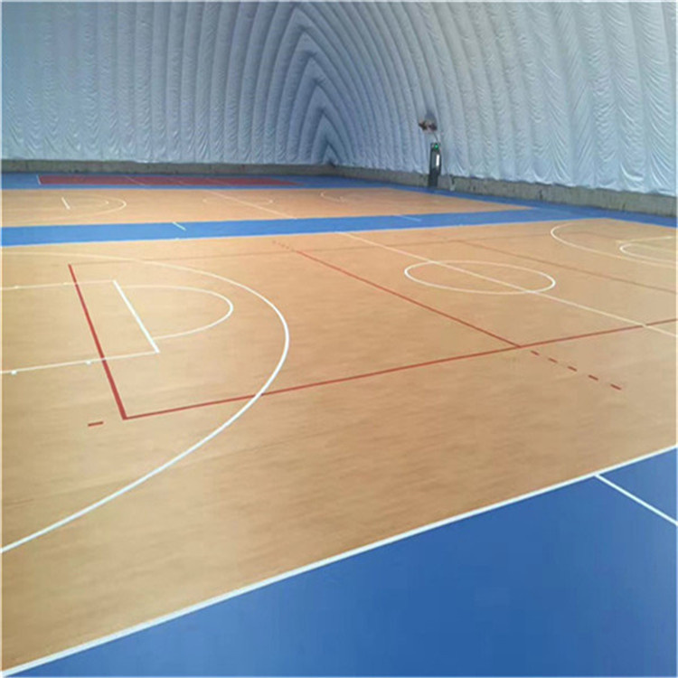 内江篮球场塑胶地板施工