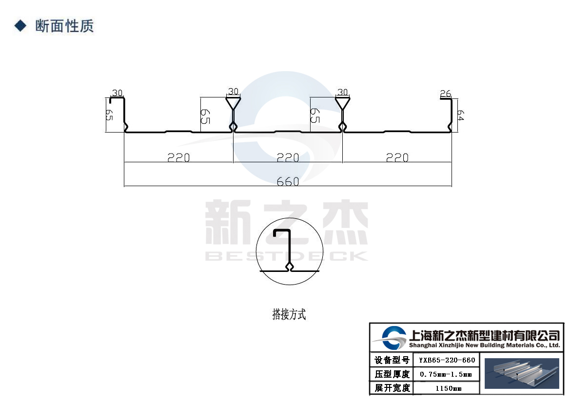 煙臺(tái)YXB66-166-500,壓型板