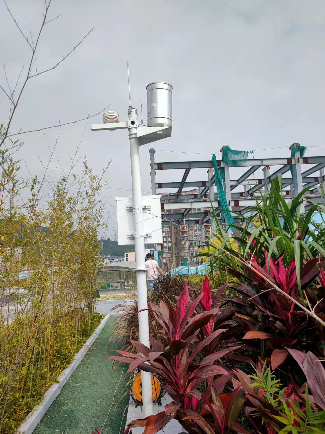 聚一搏新品环境监测系统-梯田小型气象站 风速风向大气压监测站