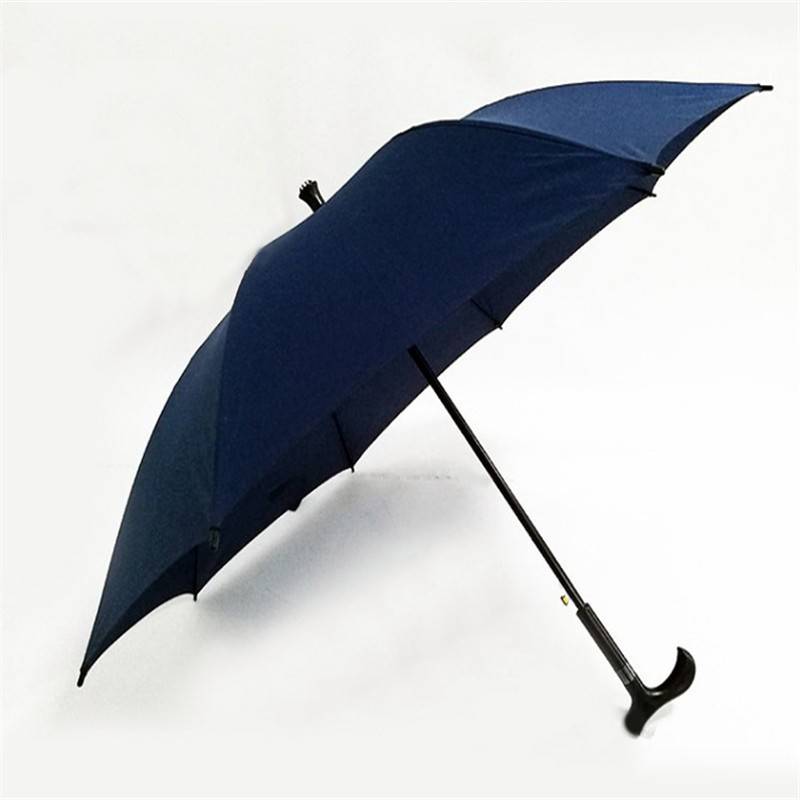 男士老人长柄黑雨伞logo自动创意拐杖伞**大双人晴雨两用广告雨伞