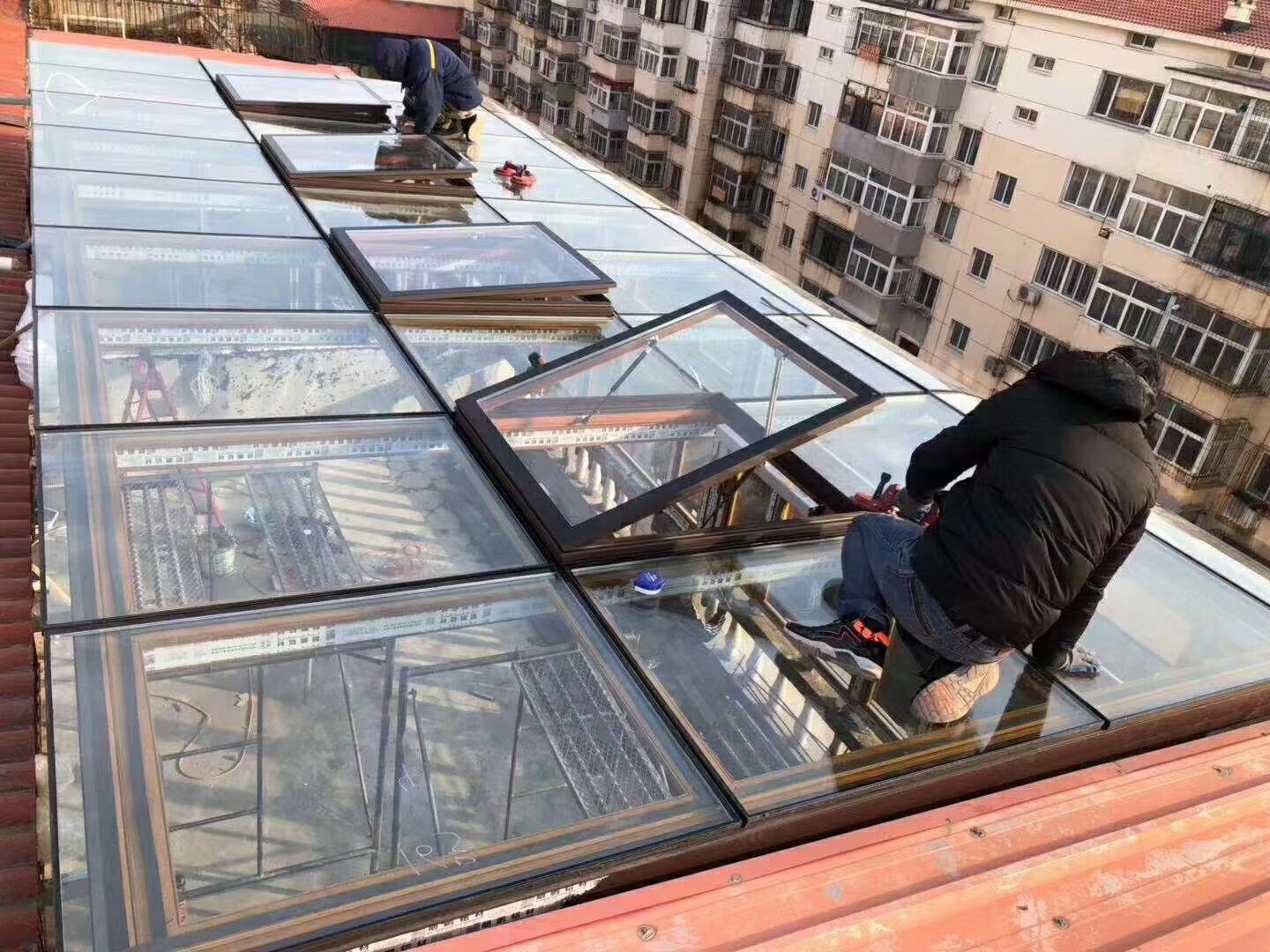 济南电动天窗 自动天窗 阳光房屋顶天窗 智能风雨感应关闭