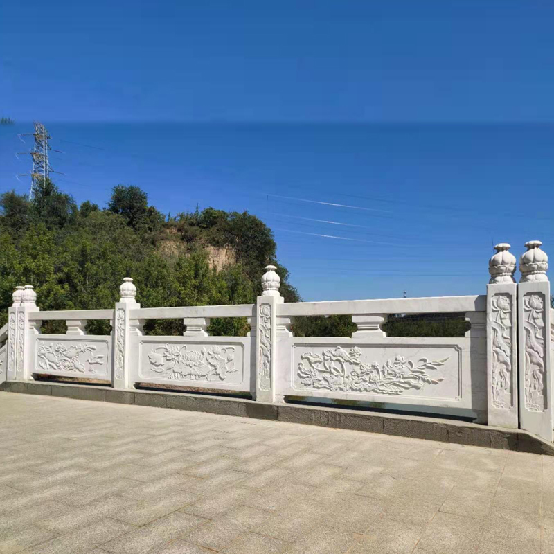 青海汉白玉景观石栏杆价格 曲阳县石旭园林雕塑有限公司
