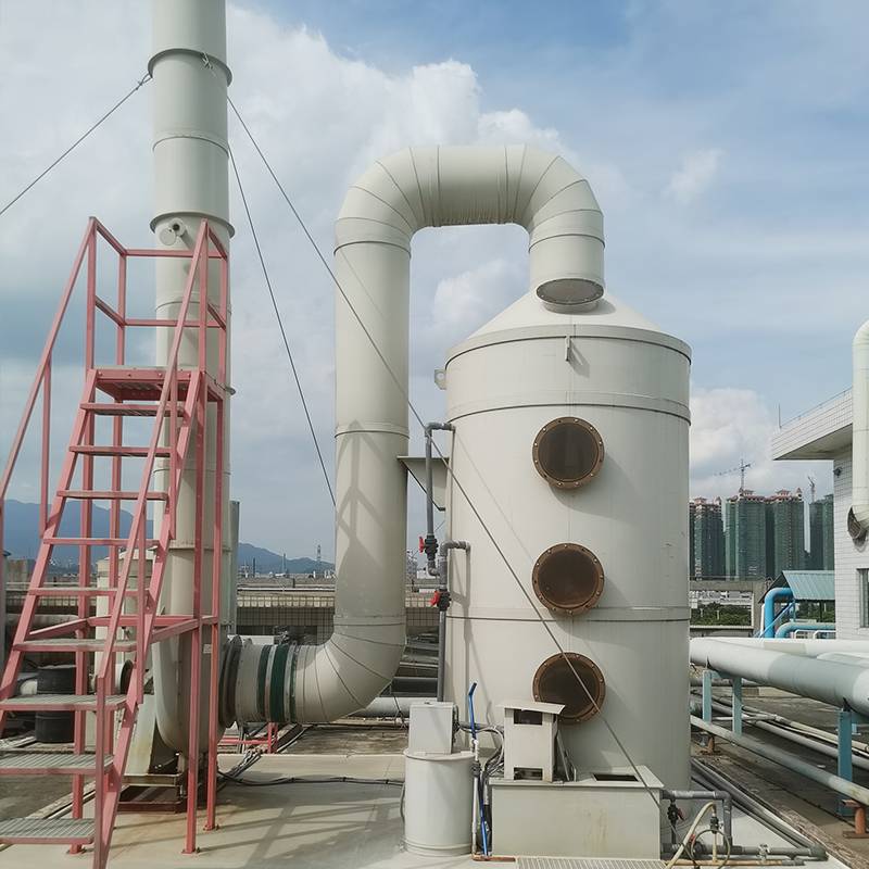 碳钢pp喷淋塔 不锈钢喷淋塔 工业酸雾废气处理设备酸碱性洗涤塔
