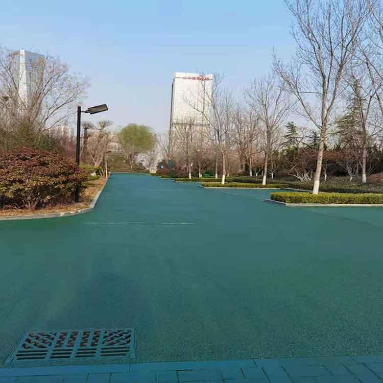公园人行道彩色沥青设计 工业园道路改造预算