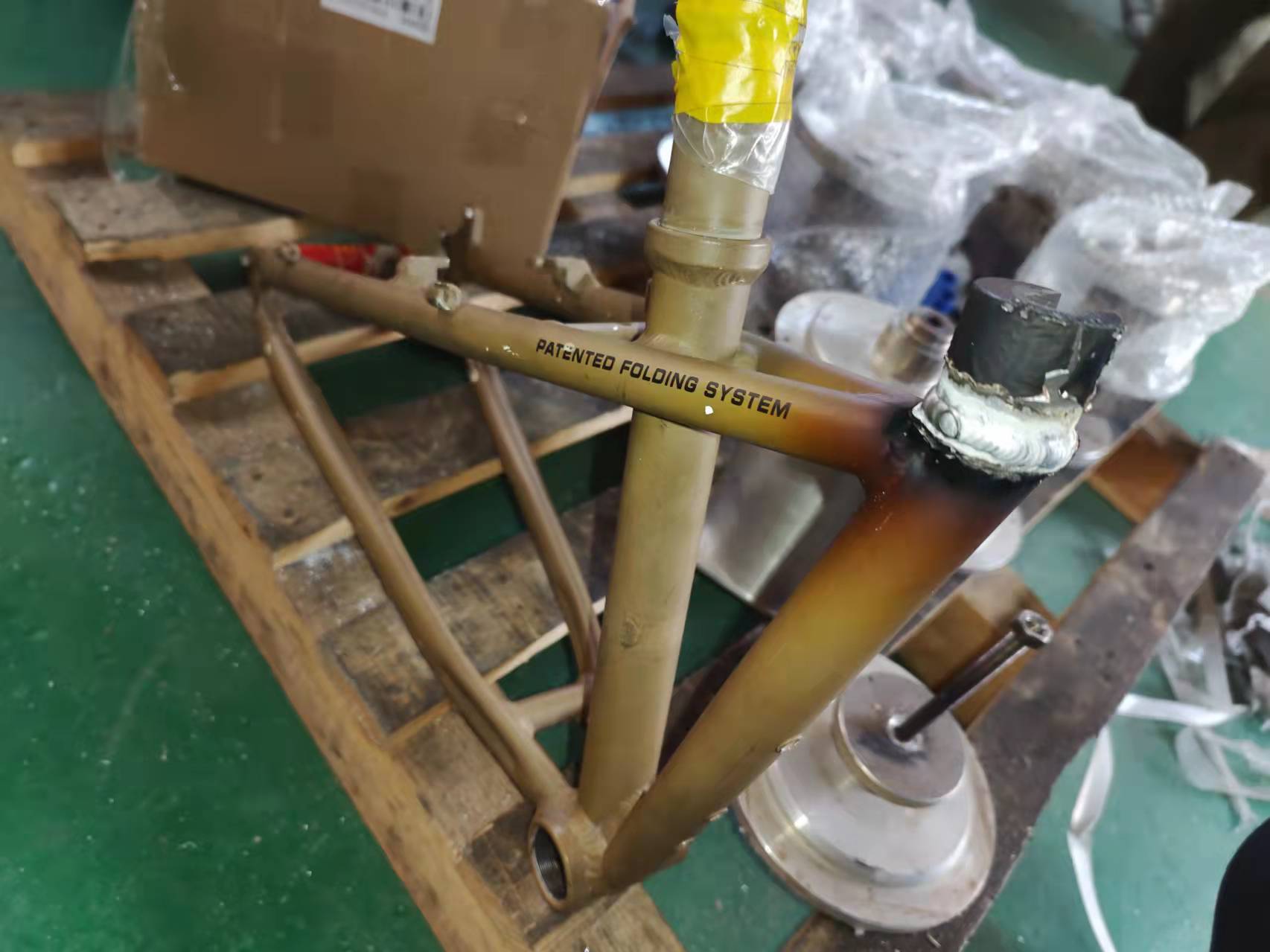 自行车铝合金支架轴承焊接维修