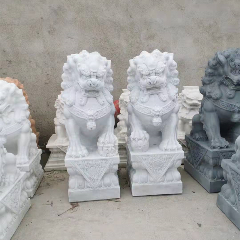 汉白玉狮子雕塑