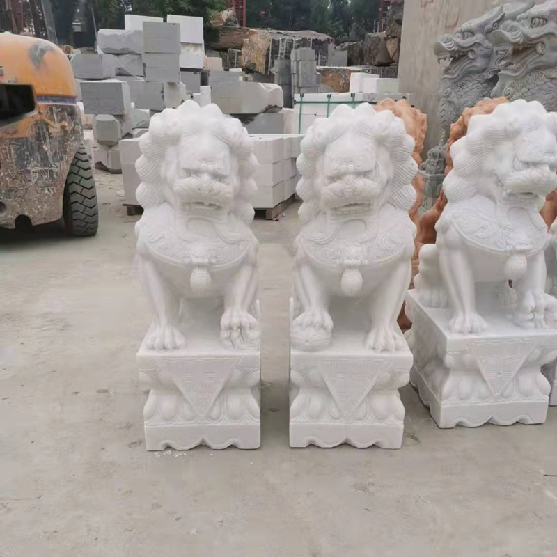狮子石雕 制作 石头狮子雕塑