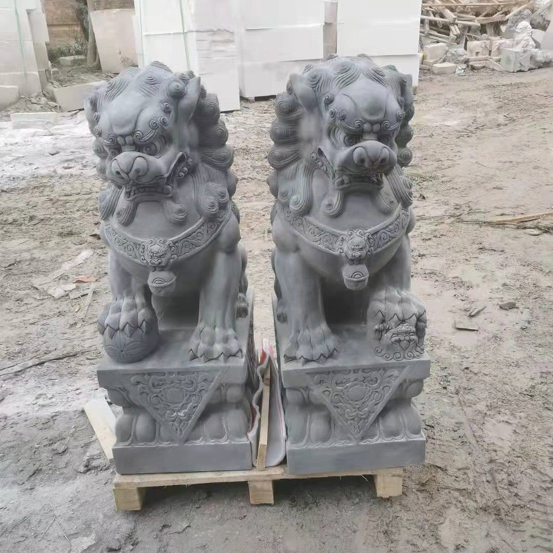 石狮子雕塑 石狮子雕刻 制作