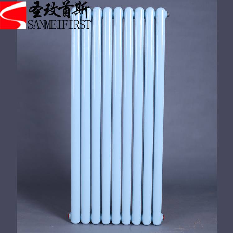钢制椭圆管二柱散热器SCGGZT2-1.0/17-1.0立式暖气片