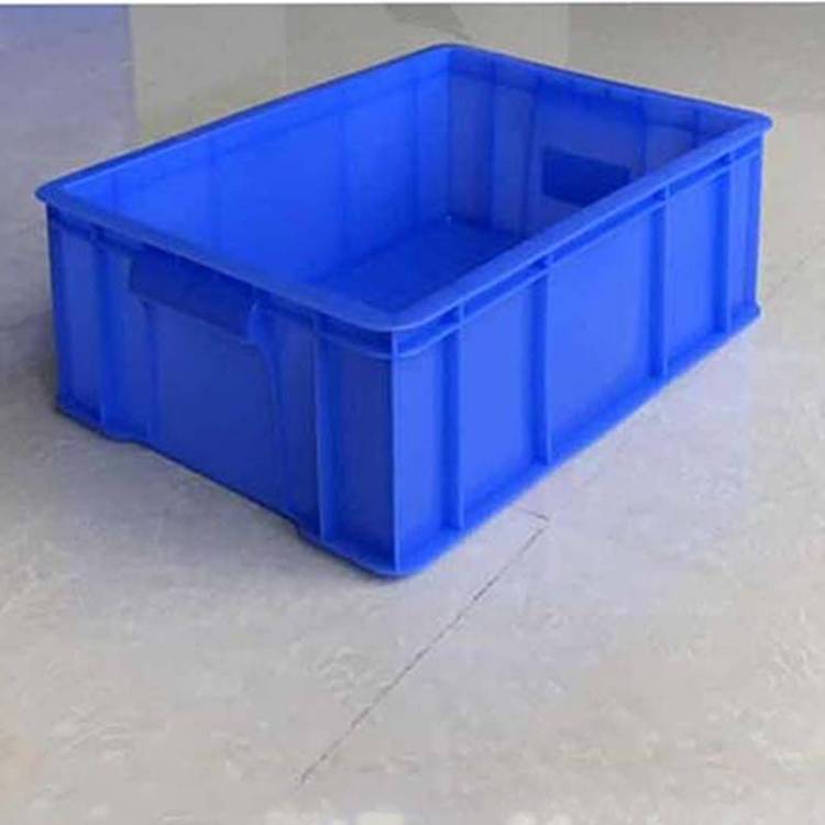 500五金工具加厚周轉箱 藍色膠箱電子產品零件盒
