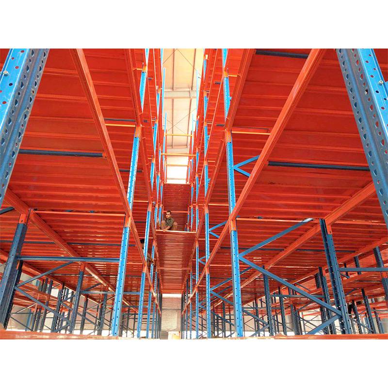 利用仓库货架搭建的组合式阁楼平台 高层人工分拣的存储方式