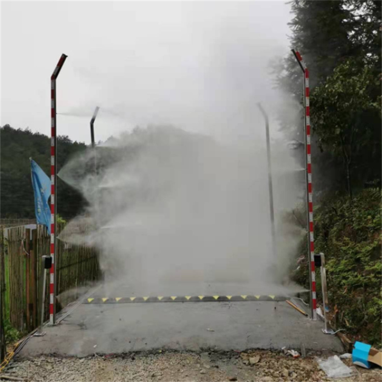 仙桃养猪场车辆消毒喷雾设备图片 荆州动物防疫站自动消毒设备