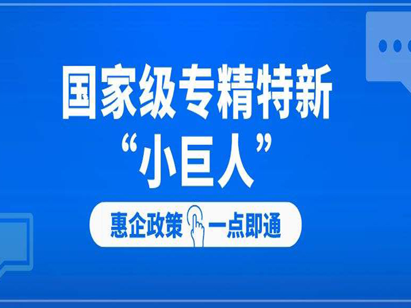 肇庆市专精特新企业奖励政策 服务机构