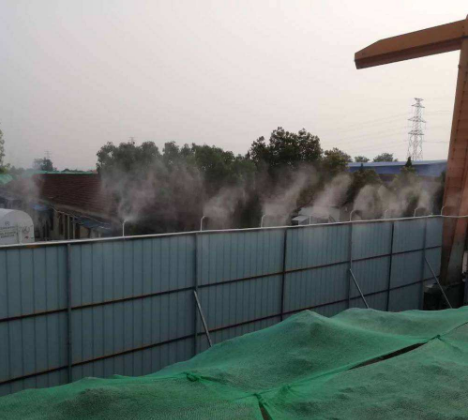 武汉建筑工地围墙PPR喷淋系统安装