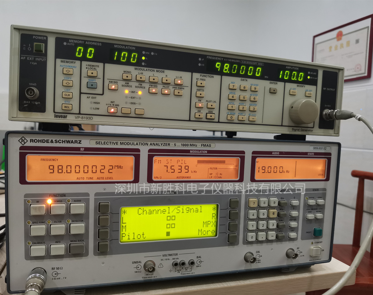 R&S接收机FMAS FMAB 音频分析 立体声分析器 功率表 调制表