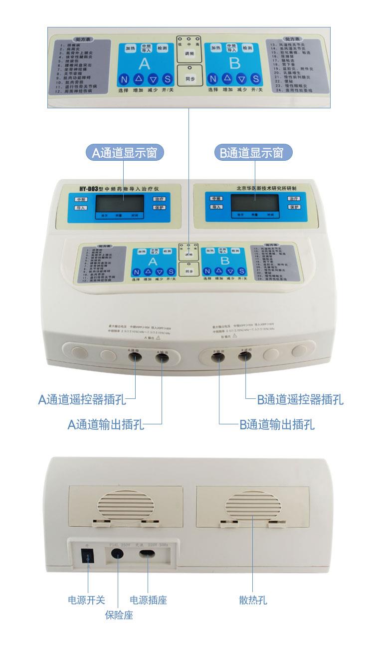 北京华医中频药物导入治疗仪厂家电话