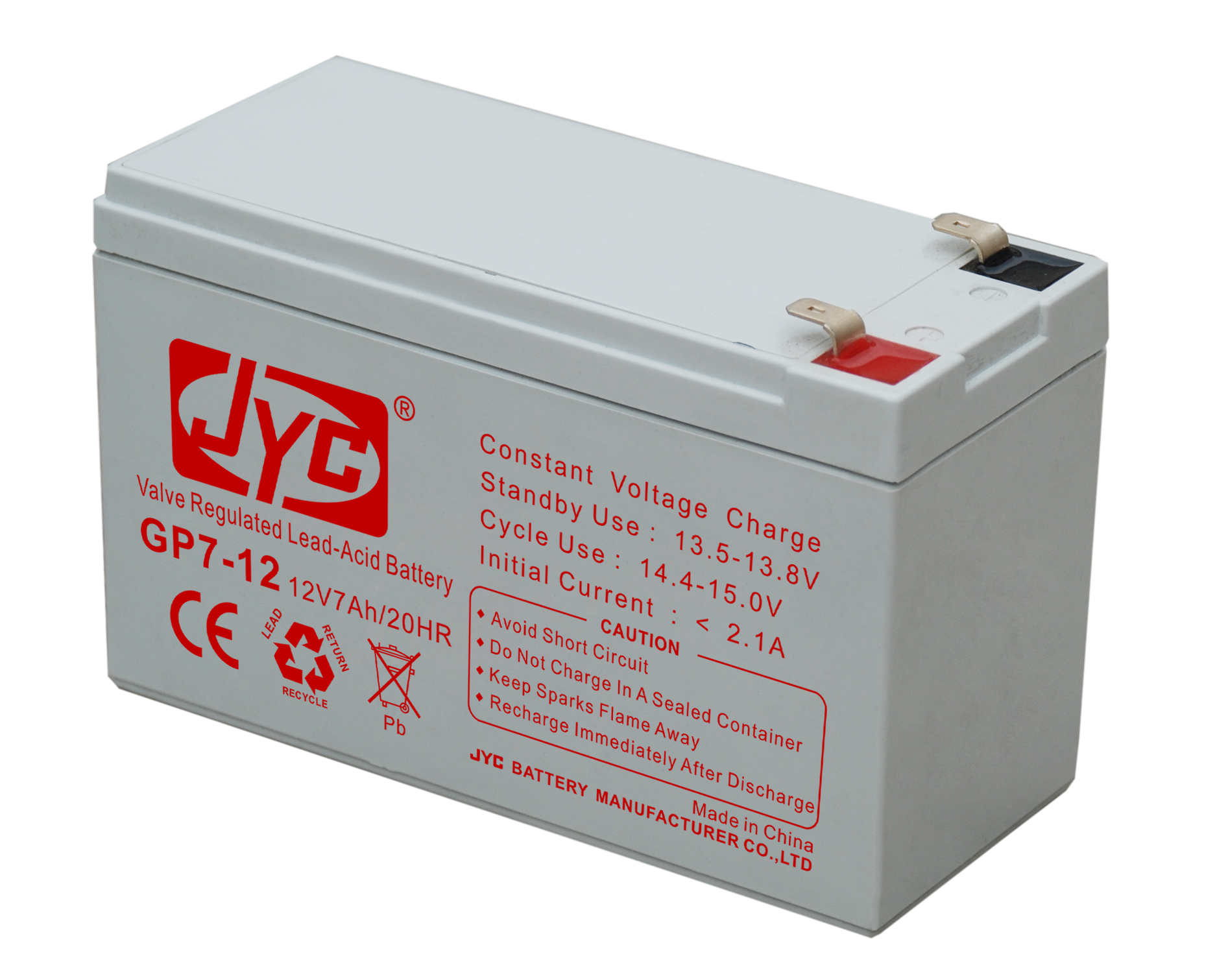 JYC电池12V7AH GP系列金悦诚铅酸蓄电池JYC