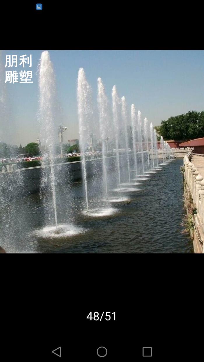 景墙喷泉生产 城市水景精选 三维喷泉雕塑景观