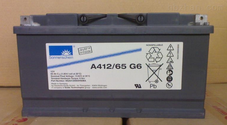 Sonnenschein德国阳光蓄电池A412 65G6 揭阳德国阳光蓄电池A412/65 G6 机械强度高