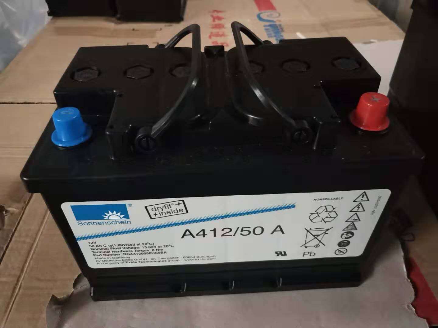锦州德国阳光蓄电池12V50AH批发厂家