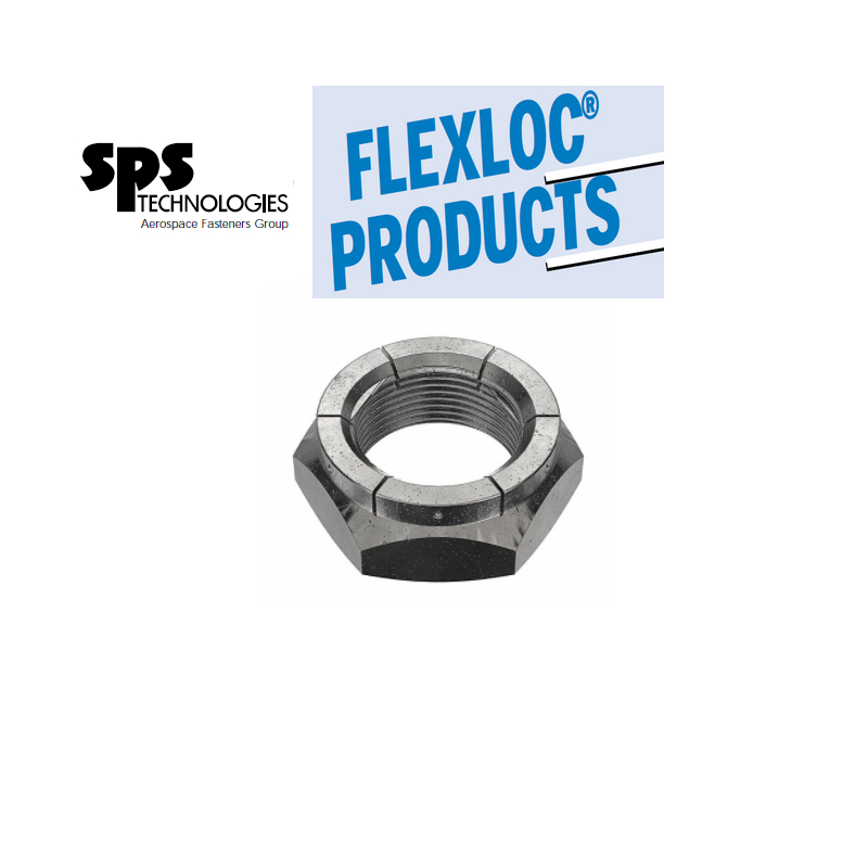 美国FLEXLOC PRODUCTS SPS TECH防松螺母开槽螺母碳钢本色美国直购